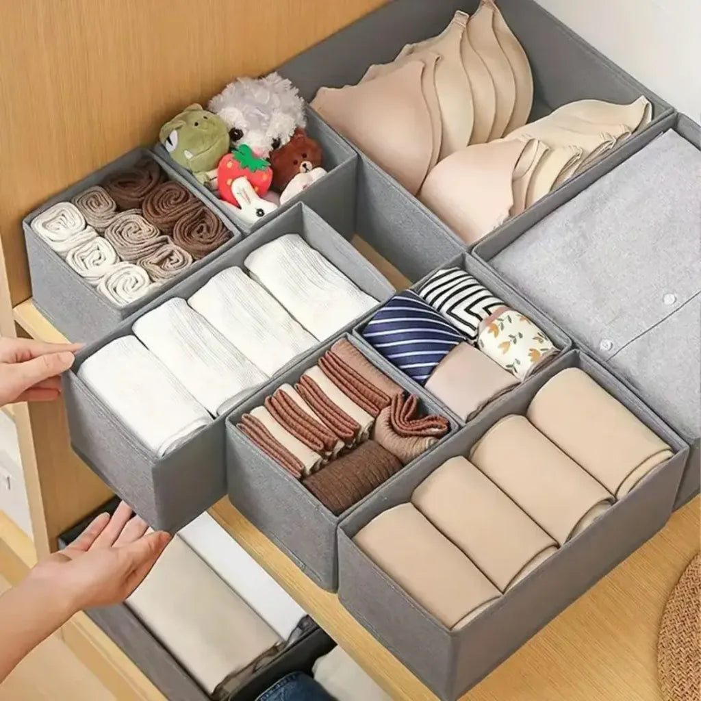 Organisateur de Tiroir 4pcs – Rangement Intelligent et Gain de Place